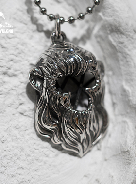 原创设计黄玉龙925银饰男女项链