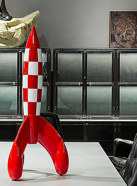 火箭仿真模型雕塑摆件装饰品