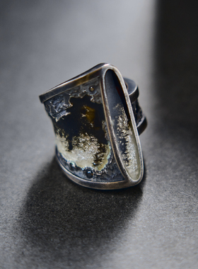 UNMASK男女款UNMASK山水画戒指