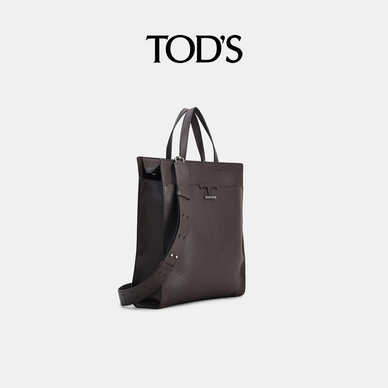 【礼物】TOD'S官方正品男士TIMELESS真皮商品公文包手提单肩包 - 图1