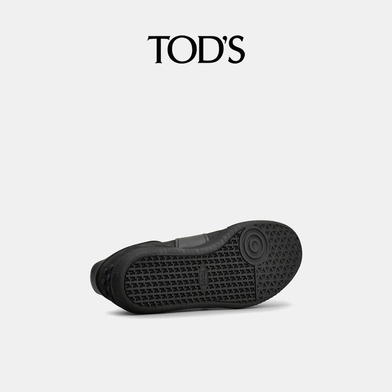 【秋冬特惠】TOD'S官方正品男士TABS字母印花皮革拼接运动休闲鞋 - 图2