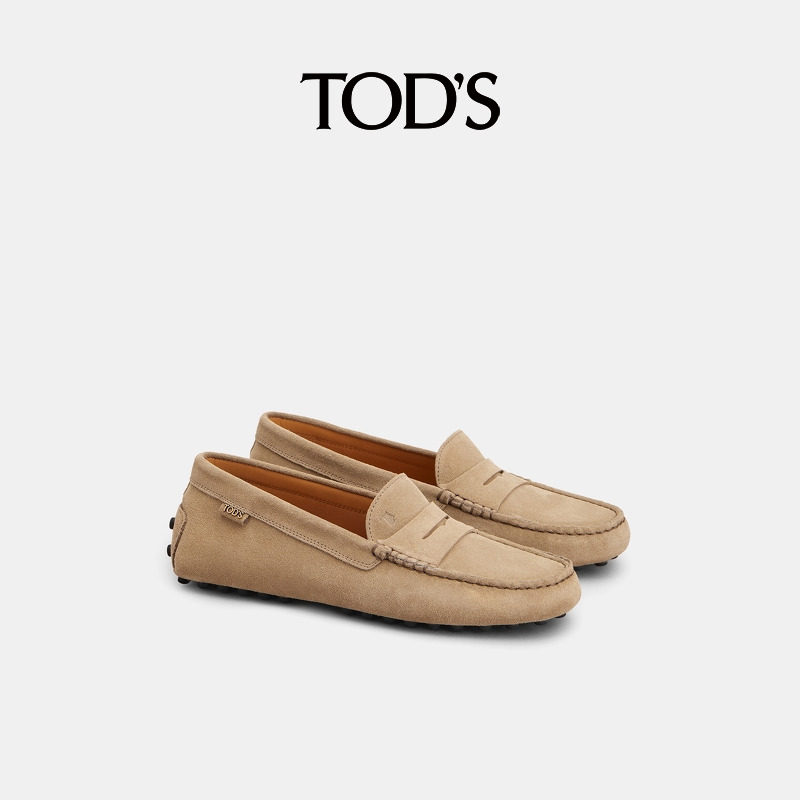TOD'S官方正品2025秋冬新品女士皮革豆豆鞋平底鞋单鞋休闲鞋女鞋,淘宝优惠券,粉丝福利购,淘宝优惠卷