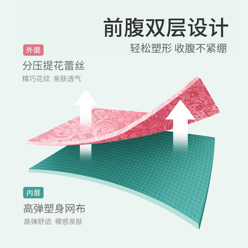 宜可露高腰女士内裤女收腹提臀无痕收小肚子情调薄款性惑蕾丝短裤,淘宝优惠券,粉丝福利购,淘宝优惠卷