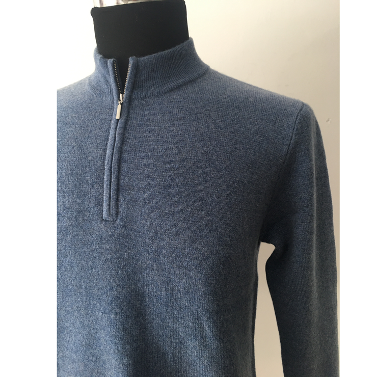 男拉链半高领交织加厚套头毛衣100%cashmere纯羊绒衫湿冷寒冬保暖,淘宝优惠券,粉丝福利购,淘宝优惠卷