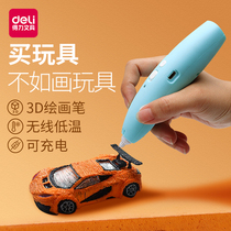 Able 74860 children 3D printing pen low temperature shake sound Shenpen Malyan 3d pen solid graffiti stroke pen