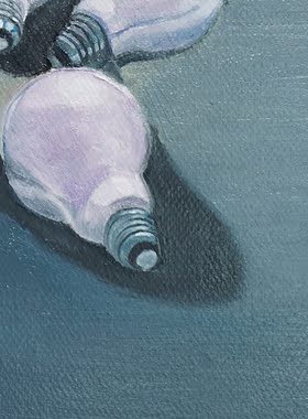 管静静 《孤与众》现代简约蓝色抽象极简客厅装饰画艺术玄关挂画
