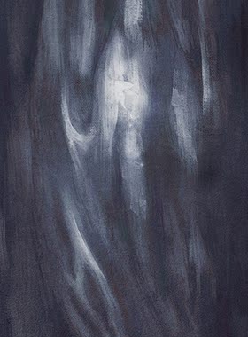 蓝法鑫 现代简约抽象黑色水彩画客厅装饰画沙发背景墙走廊壁画
