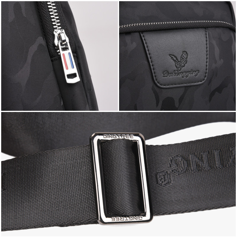 大红鹰潮牌男士休闲帆布男包单肩包 dingtree男士包袋