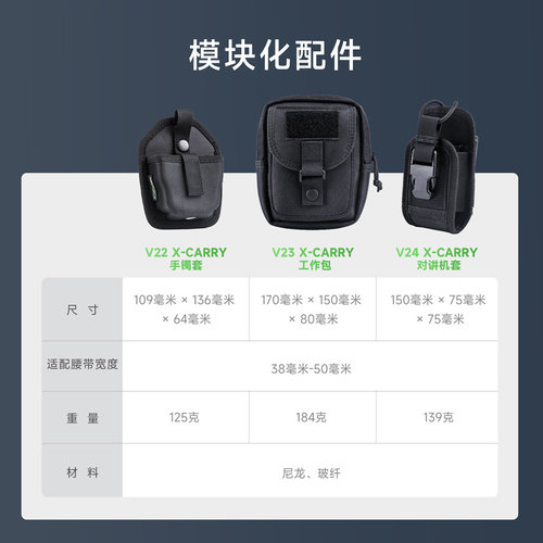 NEXTORCH纳丽德战术腰封多功能执勤组合挂载MOLLE系统套件装 - 图3