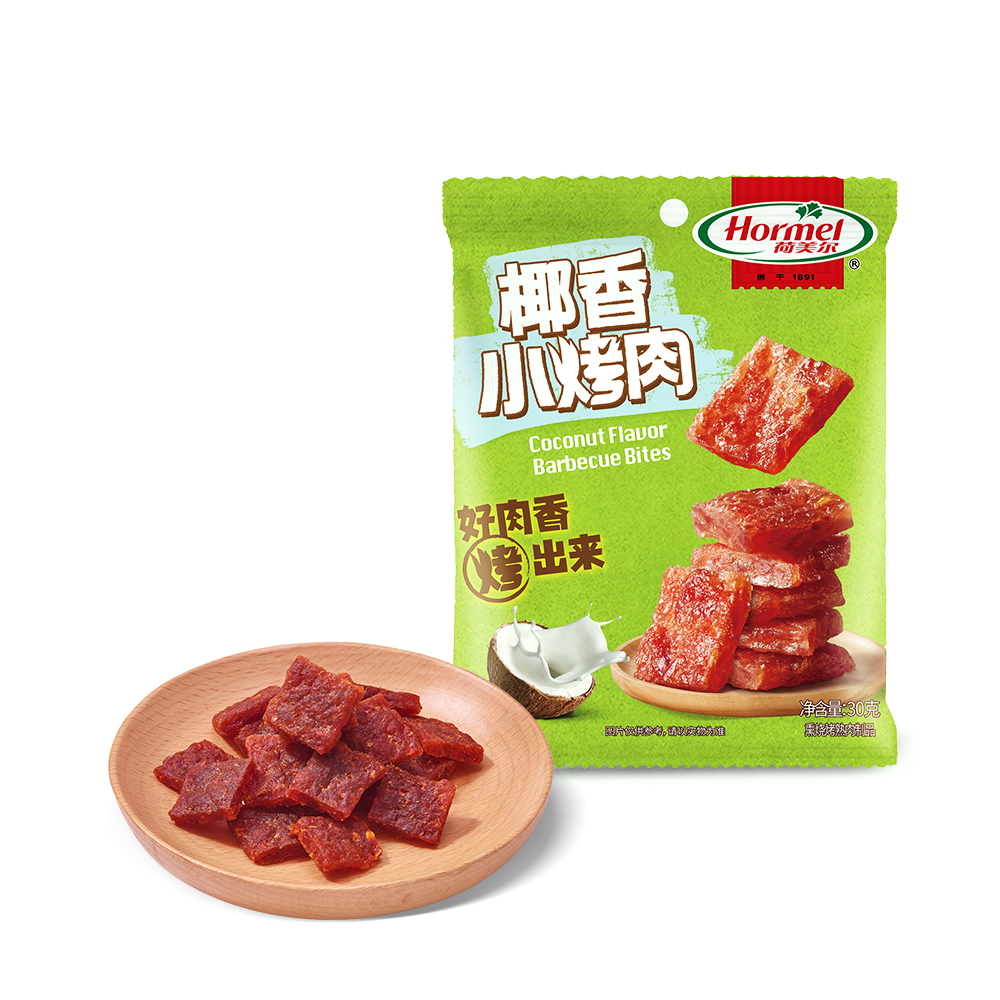 荷美尔川香椰香小烤肉90g*2猪肉即食零食小吃肉脯