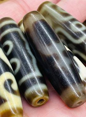 保真品西藏天然玛瑙天珠吊坠包浆