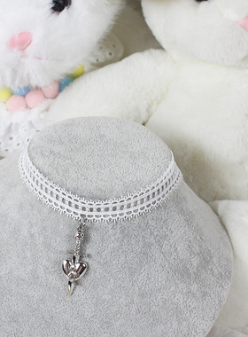 一箭穿心十字架锁骨链项链choker蕾丝颈饰颈环y2k甜酷辣妹巴洛克