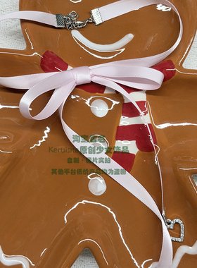 原创设计甜美爱心吊坠甜妹绑带免系带蝴蝶结粉色可爱少萝小莓香