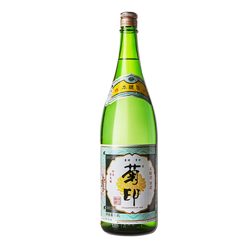 日本清酒蓝鹤本酿造菊印葵天下菊乃胜鬼运爱梦舞樱鹤1.8L*6瓶 - 图0