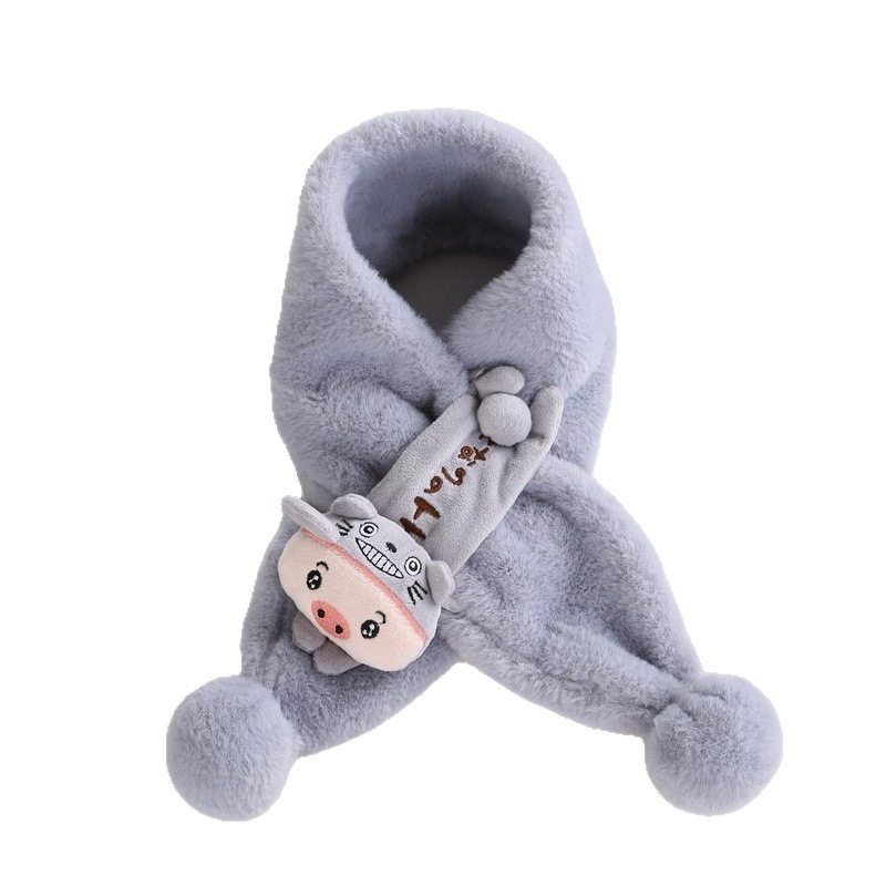 儿童围巾女款2025新款宝宝秋冬季加厚保暖毛绒围脖韩版卡通可爱风,淘宝优惠券,粉丝福利购,淘宝优惠卷