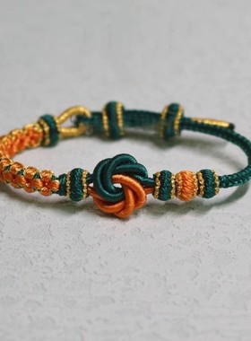 纯手工编织曼陀罗春夏桃花款手绳