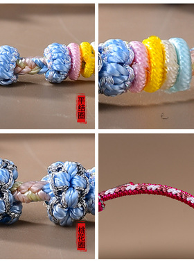 小红书爆款同心结手绳编织红绳DIY半成品可穿黄金转运珠金店同款