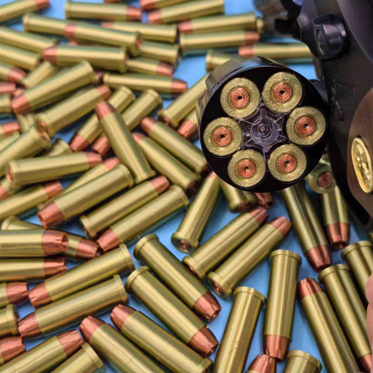 小月亮357/ZP5/R8弹壳塑料PLA+金属光泽线材达姆开花弹3D打印模型 - 图2