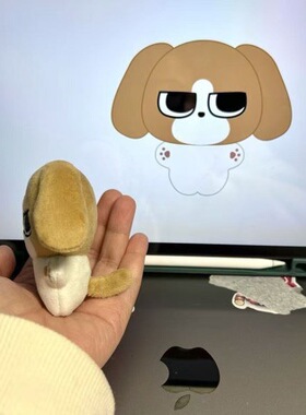 Jcat原创超萌手作暹罗厘普比格多栋10cm小狗挂件比格玩偶挂件礼物