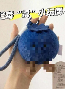蓝莓运小红书拦霉运蓝莓毛绒公仔玩偶挂件包包挂件钥匙扣挂件
