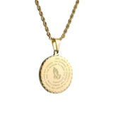 Подвеска из нержавеющей стали, ожерелье подходит для мужчин и женщин в стиле хип-хоп, официальный продукт