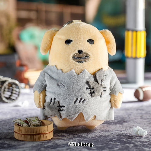 蘸酱狗毛绒挂件公仔玩偶小狗nudaeng乞丐周边起重集good正版潮玩 - 图1