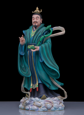 纯铜四大天师铜像张道陵张天师萨守葛玄坚许逊许真君供奉家用摆件