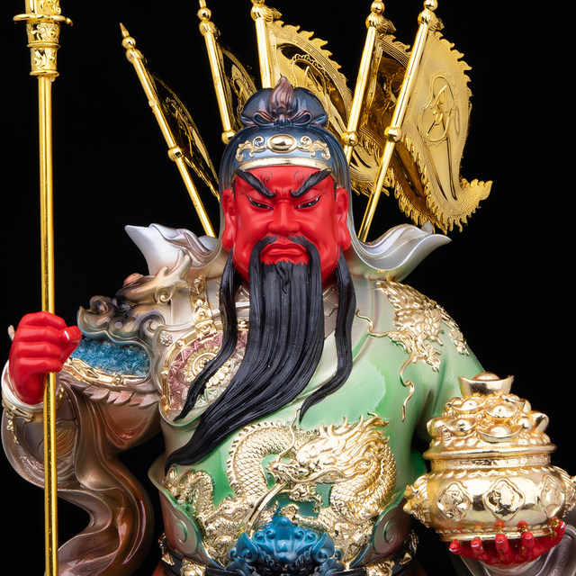 Eco-friendly resin home store Wu Wealth God Guan Gong statue