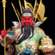 Eco-friendly resin home store Wu Wealth God Guan Gong statue