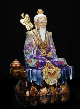 太上老君神像家用铜像摆件