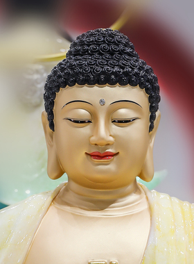 三宝佛佛像家用供奉摆件保平安
