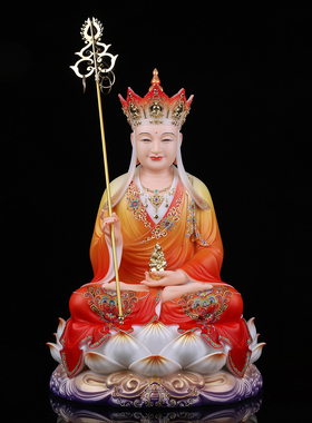汉白玉娑婆三圣佛像家用供奉摆件
