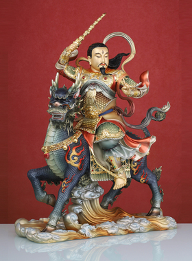 普化天尊铜像高温烤漆