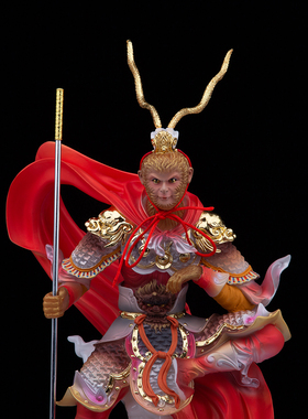 汉白玉中式齐天大圣摆件