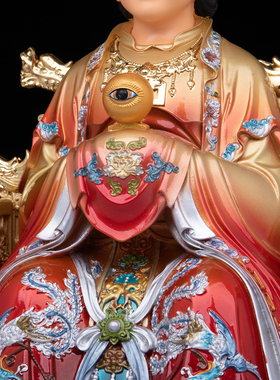 三霄娘娘神像树脂唐彩摆件