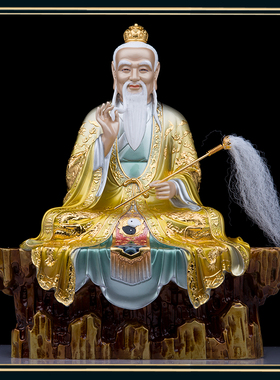 树脂精工彩家用太上老君佛像