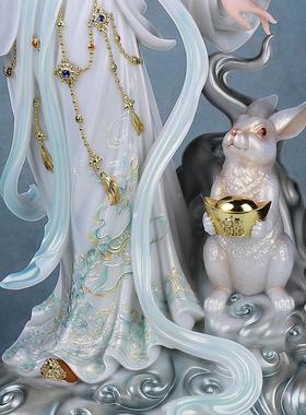 家用嫦娥仙子神像摆件汉白玉供奉