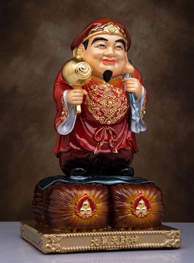 密宗纯铜大黑天财神供奉摆件