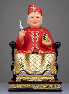 树脂家用土地公拿督公摆件