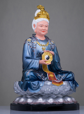 树脂中式客厅无生无极老母神像