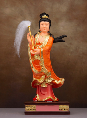 周公 桃花娘神像 玄天上帝左右护法周公桃花女仙姑娘家居装饰摆件