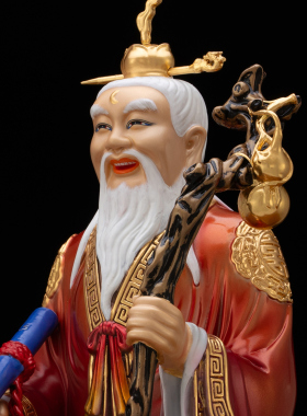 纯铜月老星君神像摆件