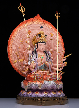 树脂千手观音佛像摆件