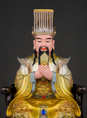 树脂保平安家用玉帝王母摆件