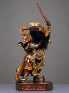 树脂保平安桌面五营将军摆件