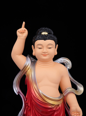 家用摆件太子佛浴佛像树脂
