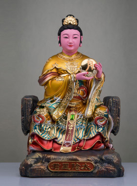 树脂家用太阳太阴星君摆件