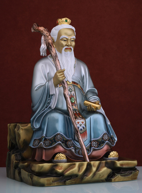 纯铜保平安药王爷摆件