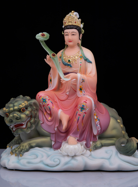 文殊普贤菩萨佛像摆件