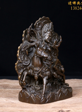 吉祥天母扎卡热贡格萨尔王护法像